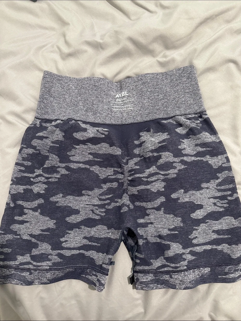 AYBL Navy and Gray Camo Leggings Shorts